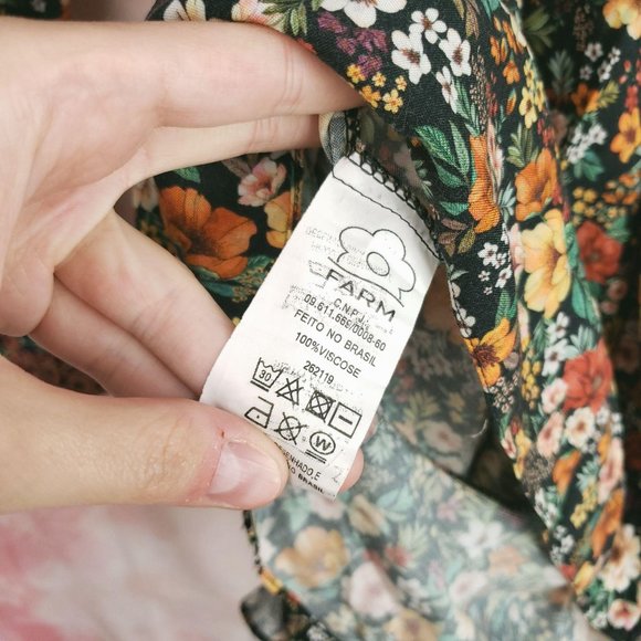 Farm Rio Cold Shoulder Floral Rare V Neck Romper - Picture 9 of 10